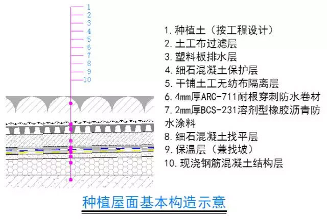 种植屋面构造图
